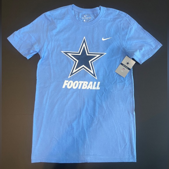 BRAND NEW “Dallas Cowboys” University Blue Nike T Shirt - Men Size Small - Picture 1 of 3
